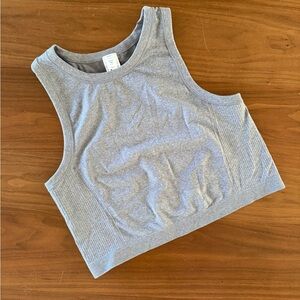 Old Navy Gray Cropped Racerback Tank